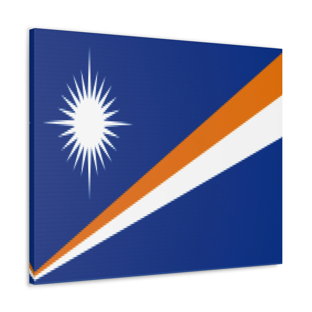 Marshall Islands Country Flag Canvas Vibrant Wall Art Unframed Home Decor